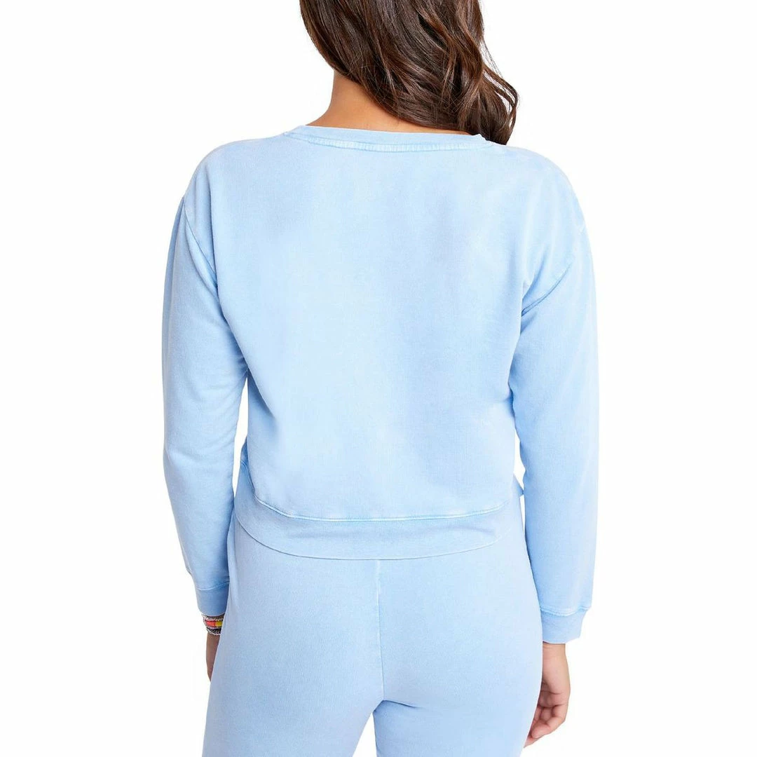 Sundown by Splendid Jada Womens Cropped Cozy Sweatshirt 4 Sundown by Splendid Jada Womens Cropped Cozy Sweatshirt - Image 2