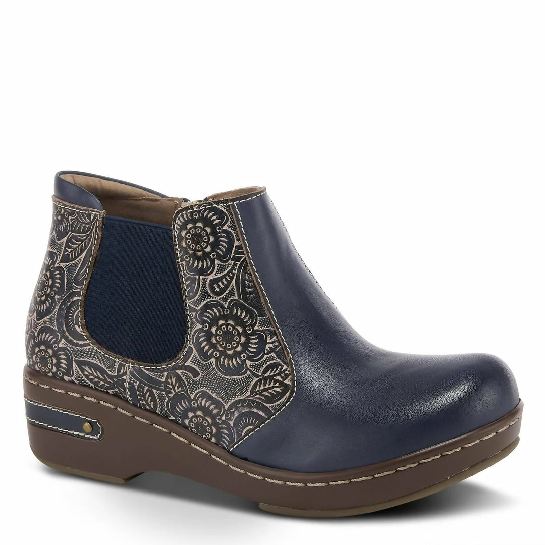 Spring Step Shoes Earthbank Booties in Navy Multi - women 3 Spring Step Shoes Earthbank Booties in Navy Multi - women