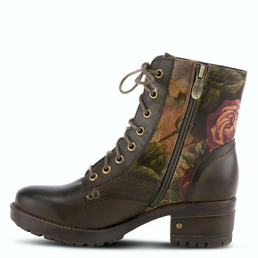 Spring Step Shoes L'Artist Marty Combat Boot in Olive - women 5 Spring Step Shoes L'Artist Marty Combat Boot in Olive - women - Image 3