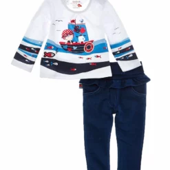 boboli Ocean Graphic Outfit Set - kids