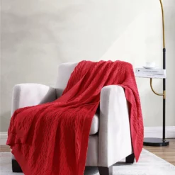 The Nesting Company Oak 100% Cotton Cable Knitted 50" x 70" Throw -Shop Premium Outlets Sales c25bfa5083f94166afcc11a05f60291f 1080x