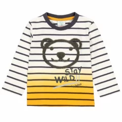 boboli Striped Bear T-Shirt - kids