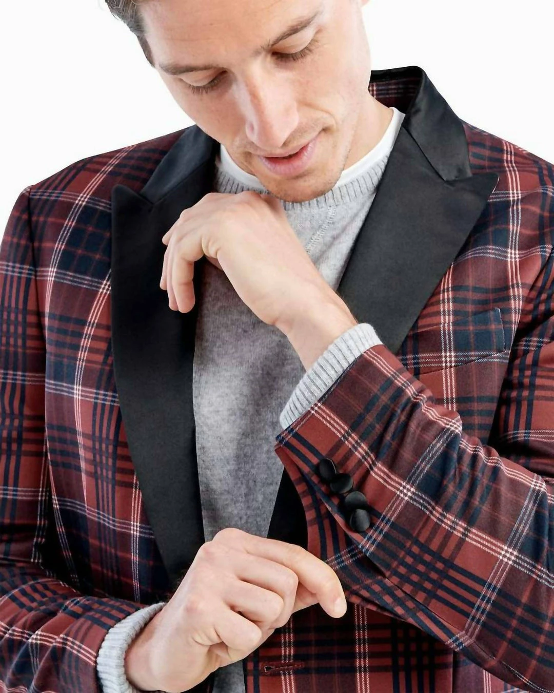 Johnnie-O Men'S Holiday Printed Sport Coat in Red 5 Johnnie-O Men'S Holiday Printed Sport Coat in Red - Image 3
