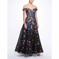 Marchesa Off The Shoulder Gown - women