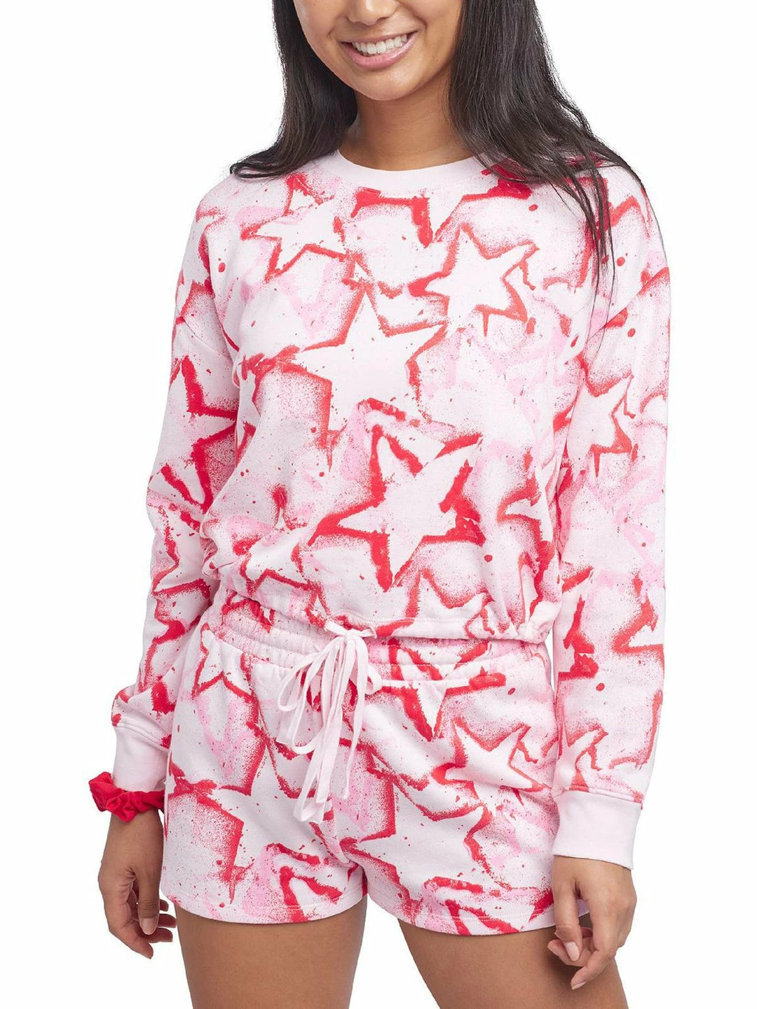 Sundown by Splendid Womens Drawstring Waist Crewneck Sweatshirt 3 Sundown by Splendid Womens Drawstring Waist Crewneck Sweatshirt