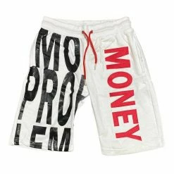 Retro Label Men'S 12S Twist Mo Money Shorts in White