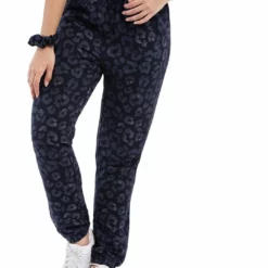 Sundown by Splendid Womens Knit Animal Print Jogger Pants