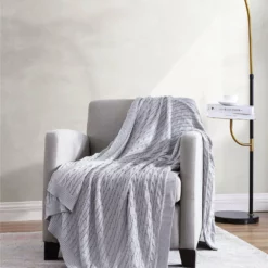 The Nesting Company Oak 100% Cotton Cable Knitted 50" x 70" Throw 11 The Nesting Company Oak 100% Cotton Cable Knitted 50" x 70" Throw -Shop Premium Outlets Sales dfa0b251631e4475adc6460e07b816af 1080x