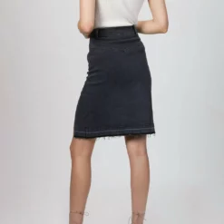 Zeynep Arcay Stretch Denim Slit Skirt in Grey - women -Shop Premium Outlets Sales dfb64d4e2f034223a8ae947b04e679d5 1080x