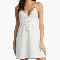 Roxy Simple Blossom Dress in White - women