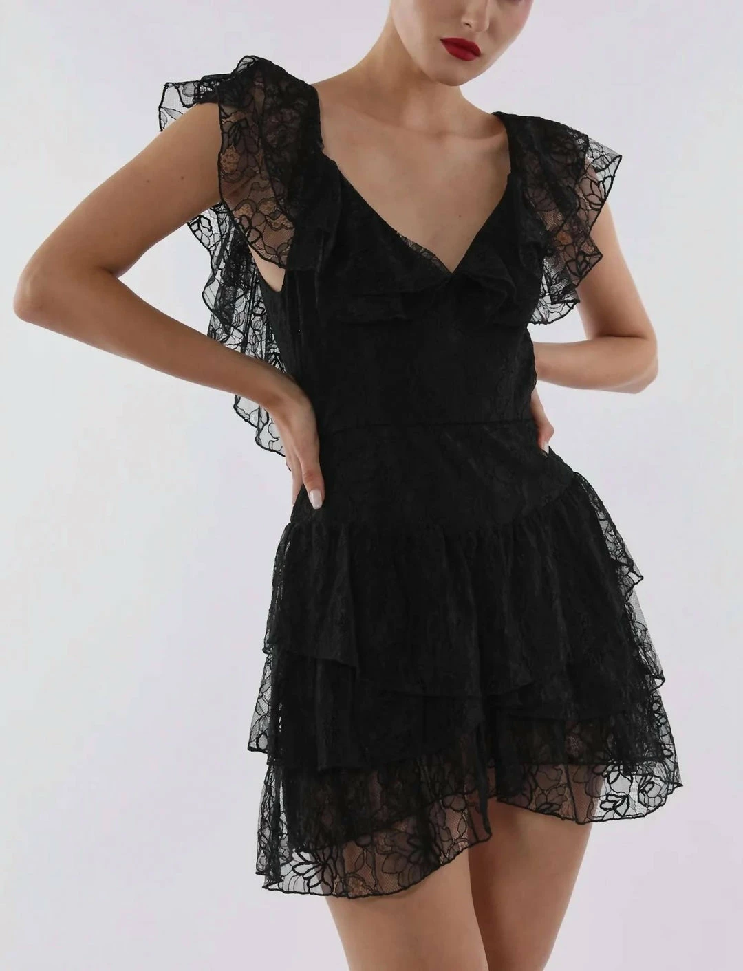 Sau Lee Alice Mini Dress in Black - women 3 Sau Lee Alice Mini Dress in Black - women