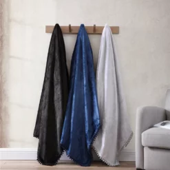 The Nesting Company Walnut Flannel Pompom 50" x 70" Throw -Shop Premium Outlets Sales e5aec4c2e22445a6a4e34c5ce331096e 1080x