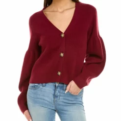 NAADAM CASHMERE NAADAM Puff Sleeve Cashmere Cardigan - women