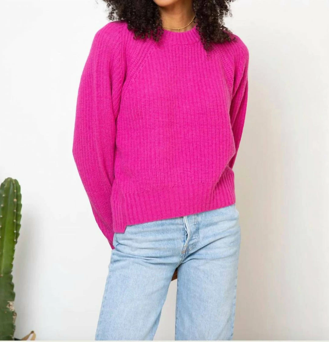 27 Miles Malibu Croft Sweater in Fuchsia - women 3 27 Miles Malibu Croft Sweater in Fuchsia - women