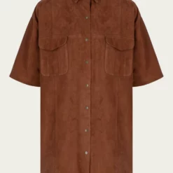 Zeynep Arcay Suede Shirt Dress in Feral Earth - women -Shop Premium Outlets Sales e86376b805c74dbd82788a6fe24eee30 1080x