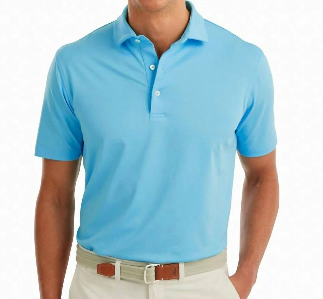 Johnnie-O Men'S Birdie Blue Polo in Sky Blue 3 Johnnie-O Men'S Birdie Blue Polo in Sky Blue