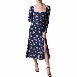 Sau Lee Marianne Womens Floral Puff Sleeve Midi Dress -Shop Premium Outlets Sales eb133b15e71945e3862836c514eb97f7 1080x
