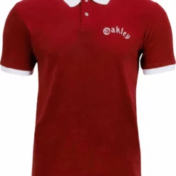 Oakley Mens Terry Cloth Short Sleeve Polo Shirt
