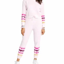 Sundown by Splendid Womens Thermal Tie-Dye Jogger Pants