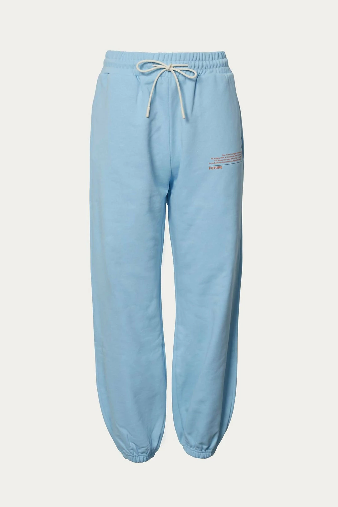Msgm Slogan Print Track Pant in Light Blue - women 5 Msgm Slogan Print Track Pant in Light Blue - women - Image 3